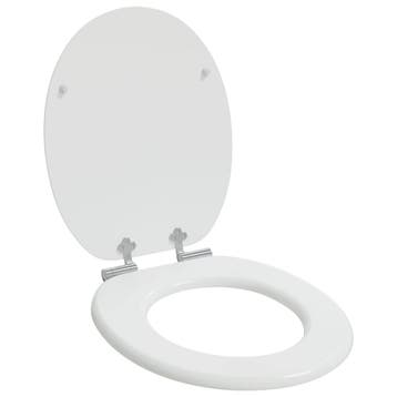vidaXL Toiletbril Wit 44 x 38 cm Bewerkt hout, Verzenden