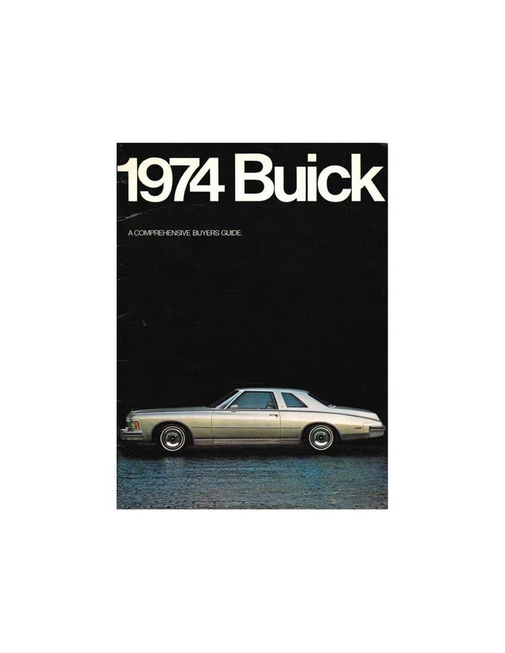 1974 BUICK PROGRAMMA BROCHURE ENGELS (USA), Livres, Autos | Brochures & Magazines