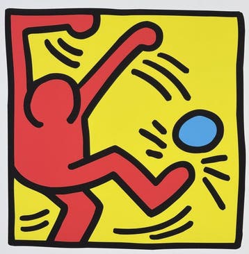 Keith Haring - Untitled | COA King & McGaw - Artestar **, Antiek en Kunst