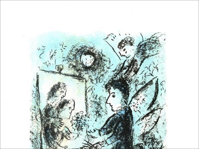 Marc Chagall (1887-1985) - Vers lautre Clarté, Antiquités & Art, Antiquités | Autres Antiquités