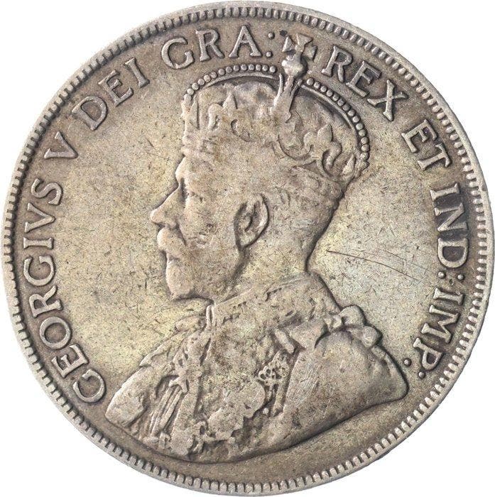 Newfoundland. 50 Cents 1917 (Zonder minimumprijs), Postzegels en Munten, Munten | Europa | Niet-Euromunten