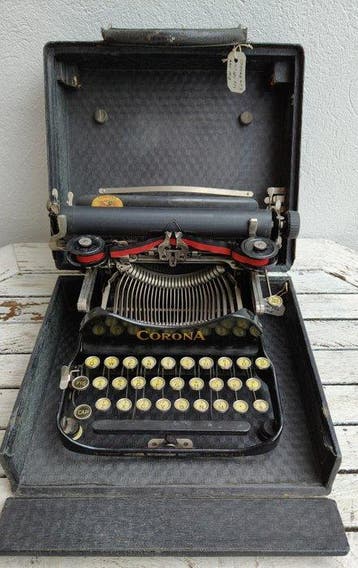 Corona 3 - Machine à écrire - 1910-1920, Antiquités & Art