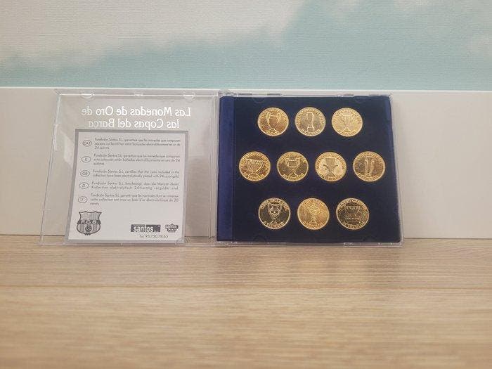 De gouden munten van de bekers van Barça. 24 k., Verzamelen, Overige Verzamelen
