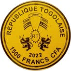 Togo. 1500 Francs 2022 Ginevra de Benci - Leonardo da
