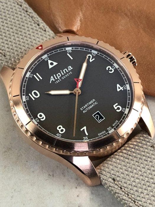 Alpina - Startimer Pilot Automatic - AL-525BR4S24 - Homme -, Bijoux, Sacs & Beauté, Montres | Hommes