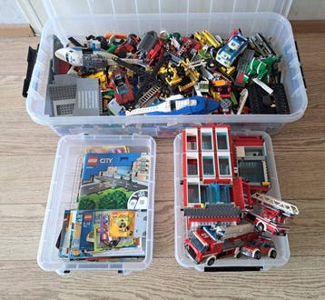 Lego - City - Partij lego met Minifiguren & boekjes -, Kinderen en Baby's, Speelgoed | Duplo en Lego, Nieuw