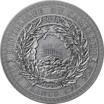 Cameroun. 2000 Francs 2023 Perseus and Andromeda - The Great