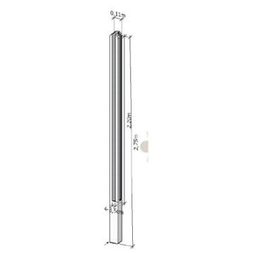 Poteau en béton dangle - pour écrans de jardin en bois -, Tuin en Terras