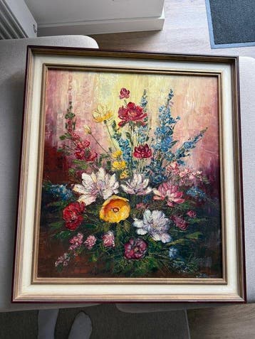 European School (XX), signed Petri - Bouqet des Sommers, Antiek en Kunst, Kunst | Schilderijen | Klassiek
