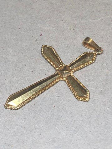 Sans prix de réserve - Pendentif en forme de croix - 18