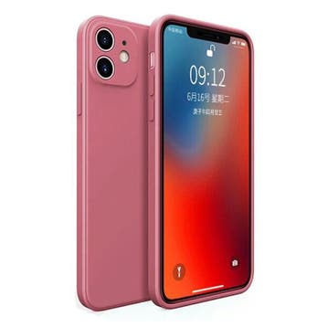 iPhone XS Max Square Silicone Hoesje - Zachte Matte Case, Verzenden, Nieuw