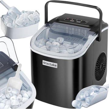 2dekans | tectake® IJsblokjesmachine Arctic - 1,2L - 2, Ophalen of Verzenden