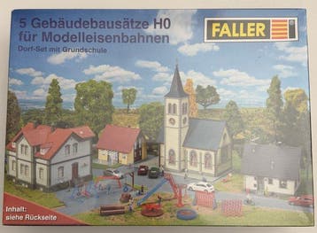 Faller, Kibri H0 - Faller “5 Gebäudebausätze HO für, Hobby en Vrije tijd, Nieuw