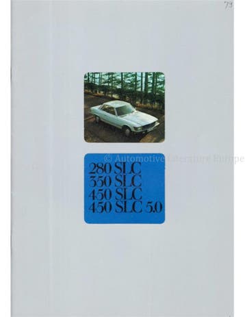 1979 MERCEDES BENZ SLC KLASSE BROCHURE NEDERLANDS
