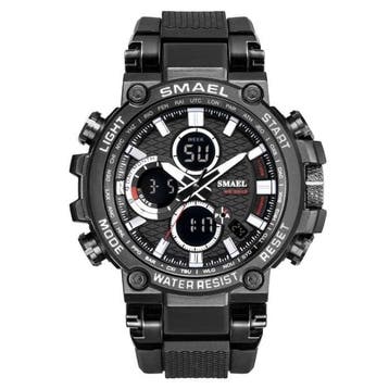 Militair Sport Horloge met Digitale Wijzerplaten voor Heren, Verzenden, Nieuw, SMAEL