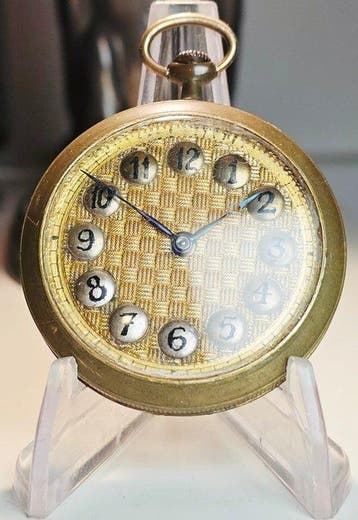 Pendant Watch - Art Deco Textured Dial - 1900-1949, Nieuw