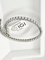 Bracelet de tennis - 18 carats Or blanc - 4.40ct. tw.