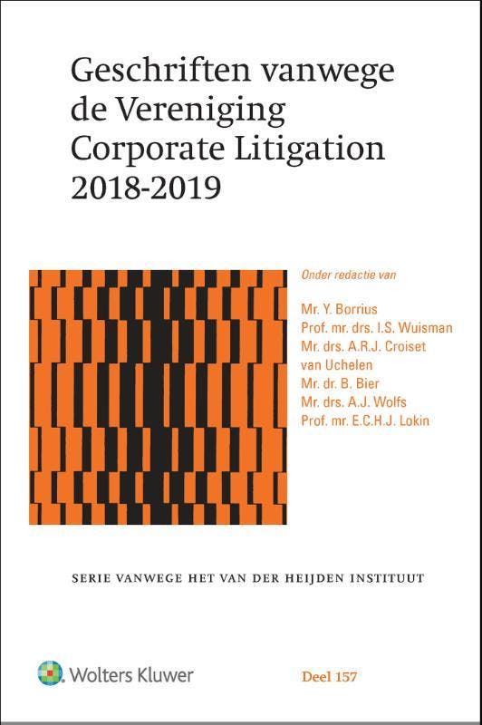 Geschriften vanwege de Vereniging Corporate Litigation, Livres, Science, Envoi