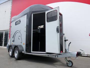 Nieuwe 2-paards paardentrailer op voorraad en gratis bezorgd, Ophalen of Verzenden, Nieuw, Aluminium, 2-paards trailer
