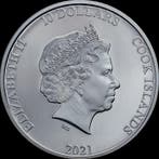 Cookeilanden. 10 Dollars 2021 Open Roads - Classic Car Black