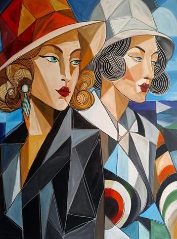 Kiri Aguilera (1982) - XL - Damas de la Belle Époque, Antiek en Kunst