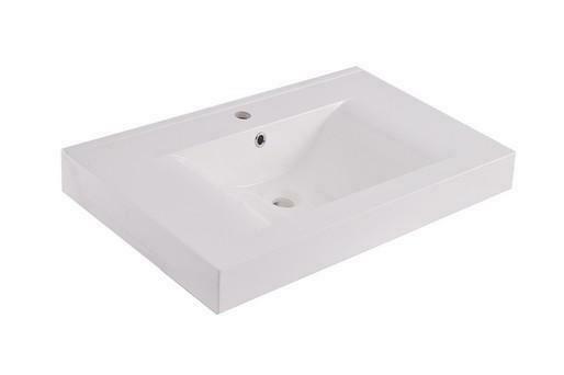 Tigris losse kunstmarmer wastafel 60x46 wit, Maison & Meubles, Salle de bain | Meubles de Salle de bain, Enlèvement ou Envoi