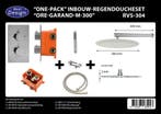 One-Pack inbouw-regendoucheset Muuruitloop 300mm Rond RVS, Ophalen of Verzenden, Nieuw