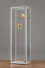 *TIP*  Luxe vitrinekast aluminium 60 cm met verstelbaar LED, Ophalen of Verzenden