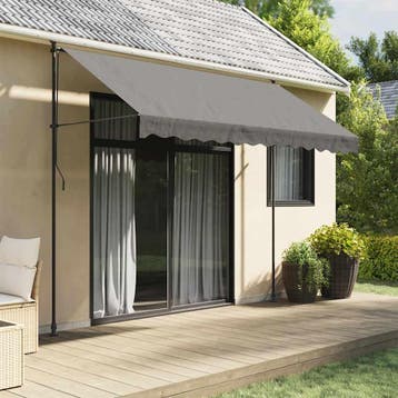vidaXL Luifel uittrekbaar 300x150 cm stof en staal, Verzenden