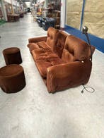 Sofa - Fluweel - Modulaire Space Age-set - driezitsbank met