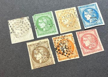 Frankrijk 1870 - Frankrijk: lot klassieke Bordeaux-uitgaven,, Gestempeld