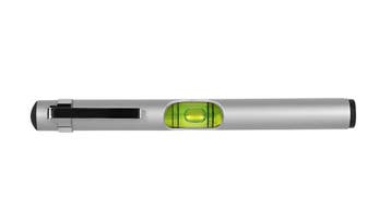 Waterpas pen aluminium met clip – 13 cm, Verzenden, Nieuw