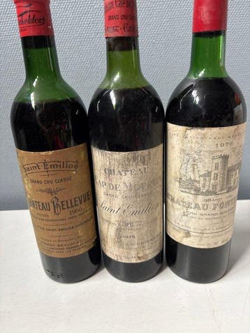 1975 Chateau Fontesteau, 1979 Chateau Cap de Mourlin & 1966