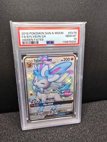 Pokémon - 1 Graded card - Sylveon SV76 Full art, Foil,, Nieuw