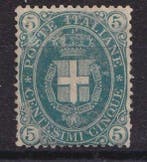Royaume d’Italie 1889 - Emblème sabaudien n° 44 5 centimes, Gestempeld