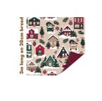 3m Cadeaupapier kersthuisjes - kerst (Cadeaupapier 3M), Ophalen of Verzenden, Nieuw