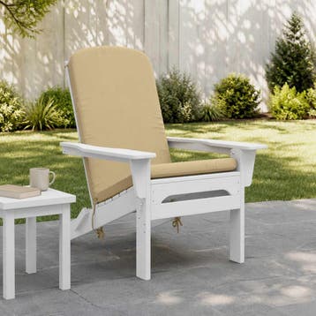 vidaXL Zon Ligzitzak Kussen GEMERT 100% Polyester Beige, Verzenden