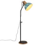 vidaXL Vloerlamp 25 W E27 30x30x100-150 cm verweerd blauw, Huis en Inrichting, Verzenden, Nieuw