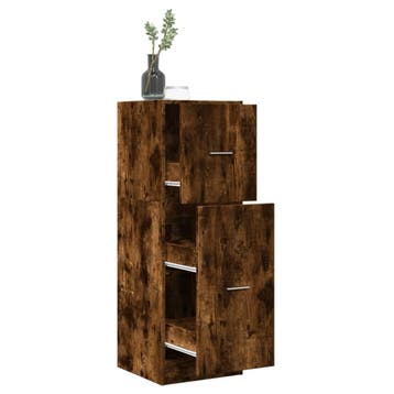 vidaXL Apothekerskast 40x41x118 cm bewerkt hout gerookt, Verzenden