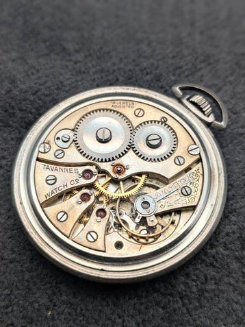 Tavannes - 16J Adjusted Swiss Pocket Watch - Waltham, Nieuw
