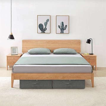 vidaXL Opbergbox 70x40x18 cm stof antracietkleurig, Doe-het-zelf en Bouw, Kratten en Dozen, Verzenden, Nieuw