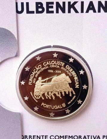 Portugal. 2 Euro 2026 Calouste Gulbenkian Proof (Zonder, Postzegels en Munten