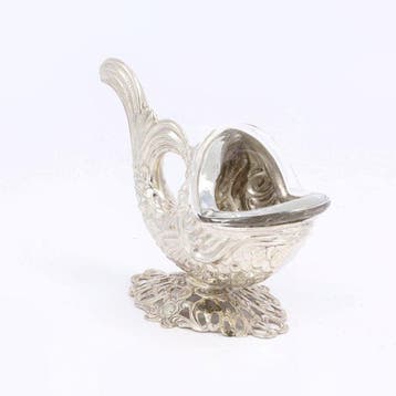 Albert Bodemer. Dolfijn. - Zoutvat - .835 zilver, Antiek en Kunst