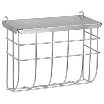 Metalen hooiruif met deksel 25x17cm verz. om op te hangen -, Animaux & Accessoires, Rongeurs & Lapins | Accessoires