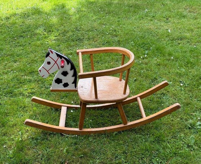 Hobbelpaard - Original Rocking Horse from the 1970s -, Antiquités & Art, Curiosités & Brocante
