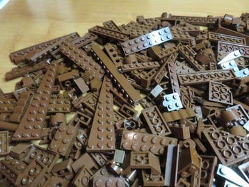 Lego Briques - 1000 Stuks Lego Reddish Brown ( kleur ) in
