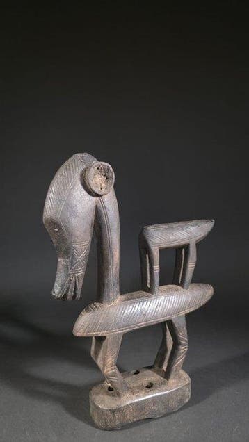 Cimier van hout - Tiwara - Mali (Zonder minimumprijs)
