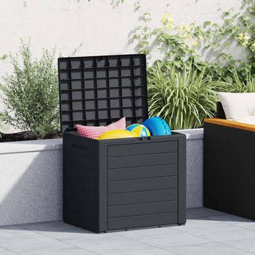 vidaXL Tuinbox 58,5x46x55 cm polypropeen antracietkleurig, Verzenden, Nieuw