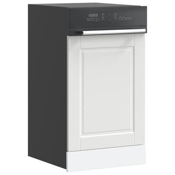 vidaXL Vaatwaspaneel Porto 45x1,5x57 cm bewerkt hout wit, Verzenden, Nieuw