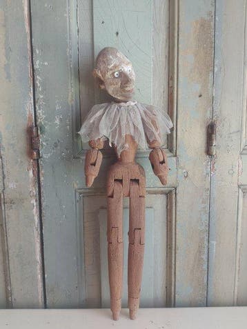 Figure - Antieke zeldzame houten